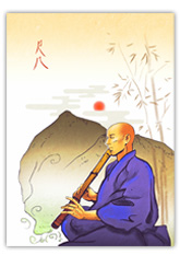 shakuhachi bamboo flute art