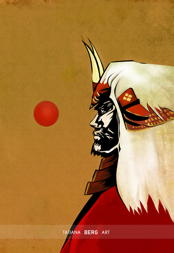 takeda shingen tiger of kai art portrait face appearance