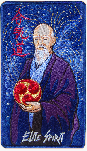 ueshiba morihei aikido embroidered patch