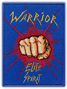 Embroidered patch, Karate, Fist, Utsu, Strike, Martial Arts warrior for clothes karategi